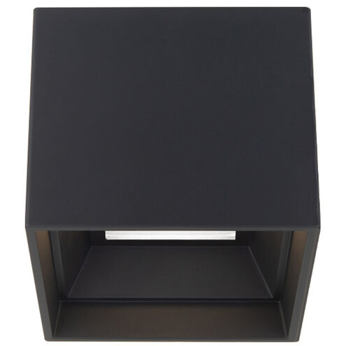 Kube 1 Light 5 inch Black Outdoor Flush Mount Exterior Modern Forms