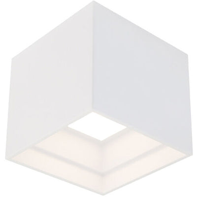 Kube 1 Light 5 inch White Outdoor Flush Mount Exterior Modern Forms