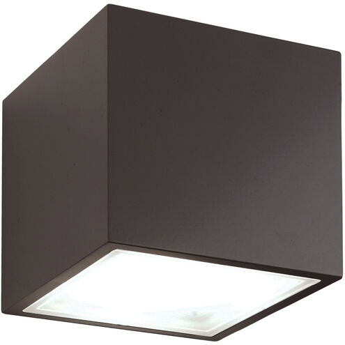 Bloc Flush Mount Ceiling Light in 2700K LED 6 inch Bronze Flush Mount Modern Forms