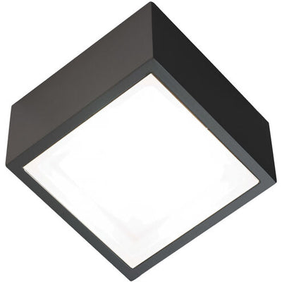 Bloc Flush Mount Ceiling Light 4000K LED 6 inch Black Flush Mount Modern Forms