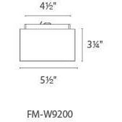 Bloc LED Flush Mount Ceiling Light 3000K 6 inch White Flush Mount Modern Forms