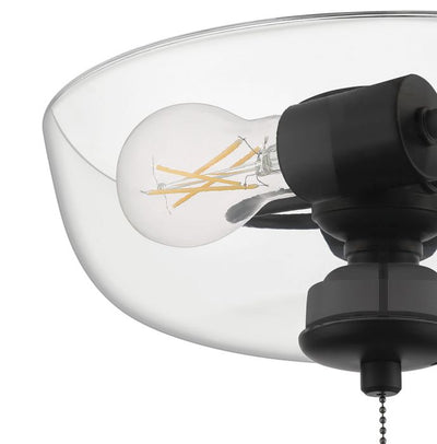 ##Antique Hardware## 2 Light Bowl Light Kit in Flat Black