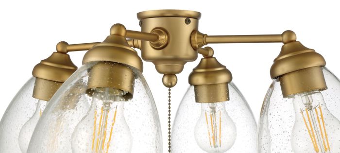 ##Antique Hardware## 4 Light Universal Light Kit in Satin Brass