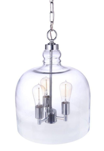 Jackson 3 Light Pendant, Chrome Pendant Craftmade