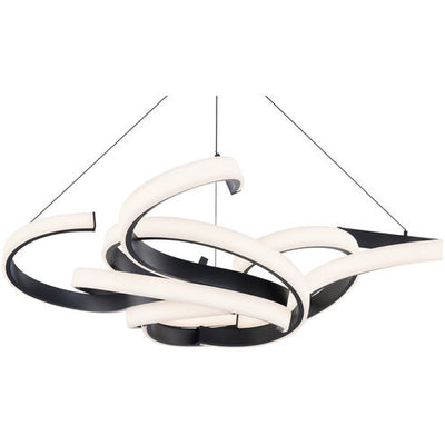 Woven 1 Light 51 inch Black Pendant Ceiling Light Pendant Modern Forms