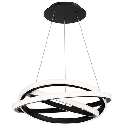 Veloce LED Titanium Chandelier Ceiling Light 48in Chandelier Modern Forms