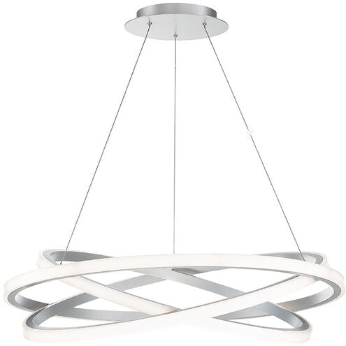 Veloce LED 38 inch Titanium Chandelier Ceiling Light 38in Chandelier Modern Forms