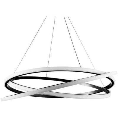 Veloce LED Black Chandelier Ceiling Light 48in