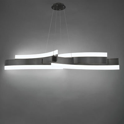 Arcs LED Chandelier Ceiling Light 8 inch Black Chandelier Modern Forms