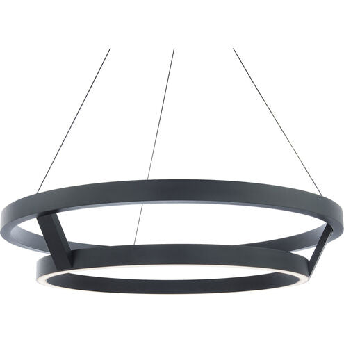 Imperial 1 Light 42 inch Black Chandelier Ceiling Light Chandelier Modern Forms