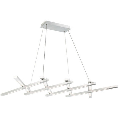 Scissors LED 80 inch Brushed Aluminum Chandelier Ceiling Light Chandelier Modern Forms