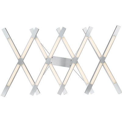 Scissors LED 80 inch Brushed Aluminum Chandelier Ceiling Light Chandelier Modern Forms