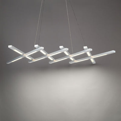 Scissors LED 80 inch Brushed Aluminum Chandelier Ceiling Light Chandelier Modern Forms