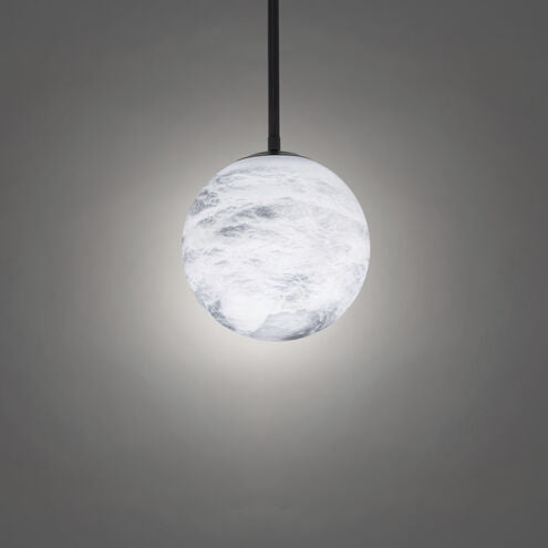 Pisces 1 Light 8 inch Black Mini Pendant Ceiling Light  4000K Pendant Modern Forms