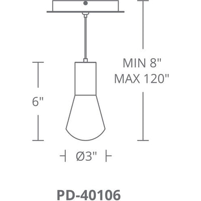 Plum Mini Pendant Ceiling Light LED 15 inch Aged Brass Pendant Modern Forms
