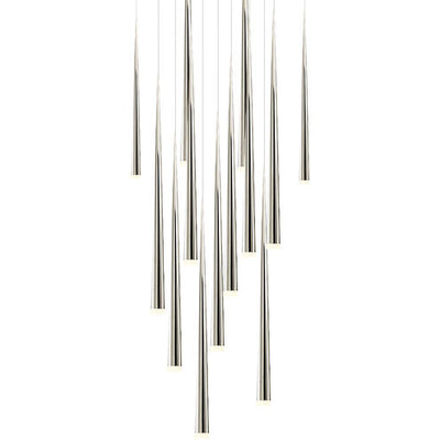 Cascade Multi-Light Pendant Ceiling Light 13 Light 20 inch Black Pendant Modern Forms