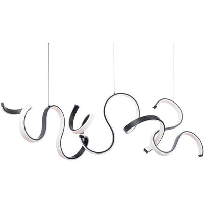 Tempest 1 Light 13 inch Black Pendant Ceiling Light Linear Modern Forms