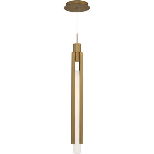 Saber 1 Light 3 inch Aged Brass Mini Pendant Ceiling Light Pendant Modern Forms