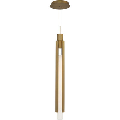 Saber 1 Light 3 inch Aged Brass Mini Pendant Ceiling Light Pendant Modern Forms