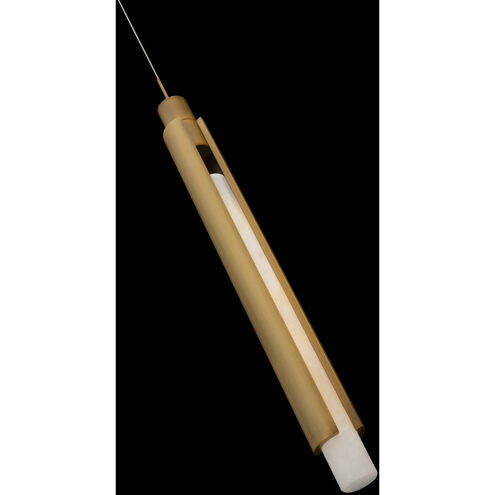 Saber 1 Light 3 inch Aged Brass Mini Pendant Ceiling Light Pendant Modern Forms