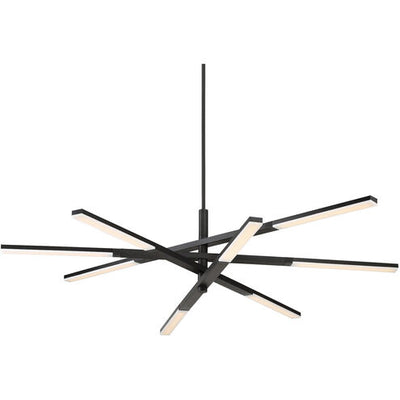 Stacked LED 48 inch Black Chandelier Ceiling Light Chandelier Modern Forms
