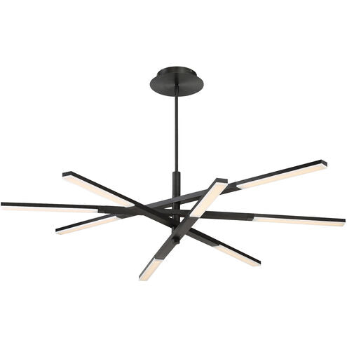 Stacked LED 48 inch Black Chandelier Ceiling Light Chandelier Modern Forms