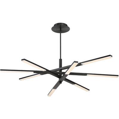 Stacked LED 48 inch Black Chandelier Ceiling Light Chandelier Modern Forms