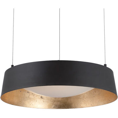 Gilt LED 18 inch Black Gold Leaf Chandelier Ceiling Light in Opulent Textured Gold Leaf Aluminum Chandelier Modern Forms