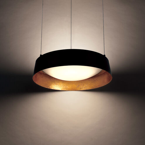 Gilt LED 18 inch Black Gold Leaf Chandelier Ceiling Light in Opulent Textured Gold Leaf Aluminum Chandelier Modern Forms