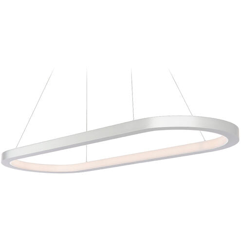 Racetrack Chandelier Ceiling Light in 2700K LED 17 inch Brushed Aluminum Chandelier Modern Forms