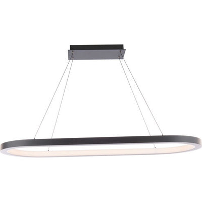 Racetrack Chandelier Ceiling Light in 2700K LED 17 inch Black Chandelier Modern Forms