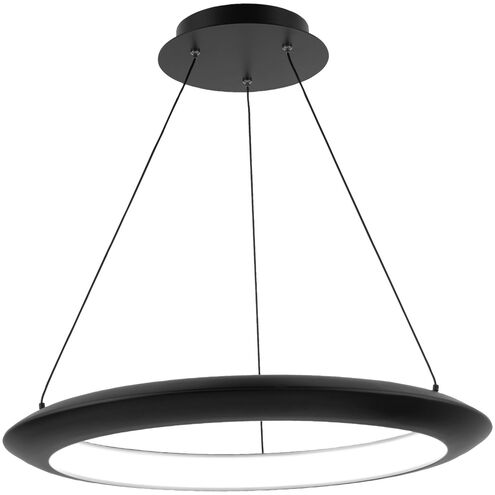 The Ring LED Black Chandelier Ceiling Light 2700K 24in Chandelier Modern Forms