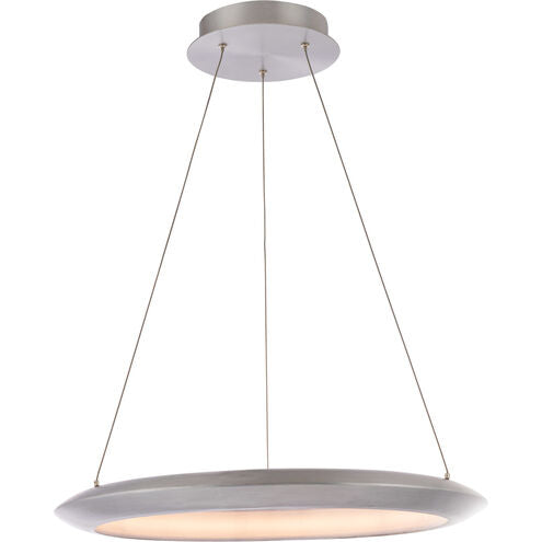 The Ring LED Brushed Aluminum Chandelier Ceiling Light 2700K 24in Chandelier Modern Forms