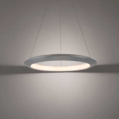 The Ring LED Brushed Aluminum Chandelier Ceiling Light 2700K 24in Chandelier Modern Forms