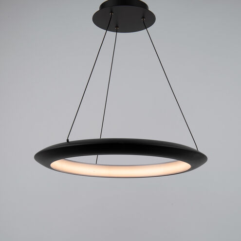 The Ring LED Black Chandelier Ceiling Light 2700K 24in Chandelier Modern Forms