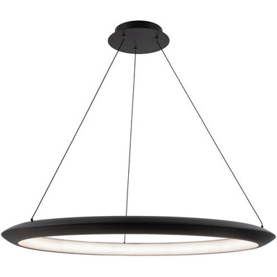 The Ring LED 36 inch Chandelier Ceiling Light in 3000K 36in Black Chandelier Modern Forms