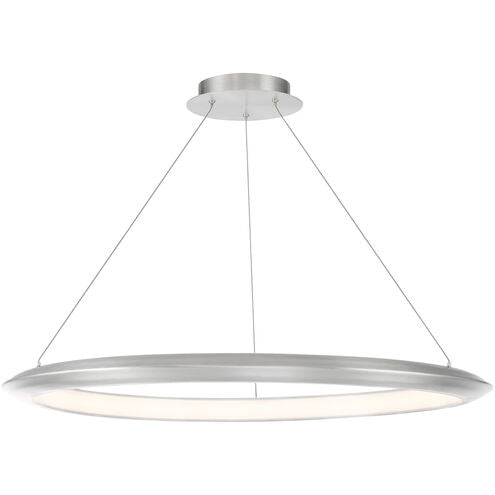 The Ring LED 36 inch Chandelier Ceiling Light in 3500K 36in Brushed Aluminum Chandelier Modern Forms