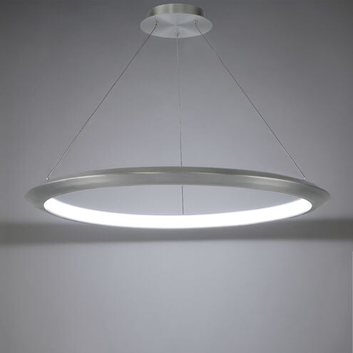 The Ring LED 36 inch Chandelier Ceiling Light in 3500K 36in Brushed Aluminum Chandelier Modern Forms