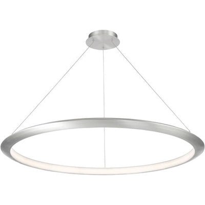 The Ring LED 48 inch Chandelier Ceiling Light in 3000K 48in Brushed Aluminum Chandelier Modern Forms