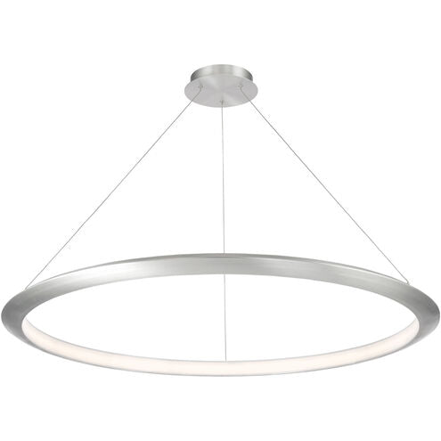 The Ring LED 48 inch Chandelier Ceiling Light in 2700K 48in Brushed Aluminum Chandelier Modern Forms