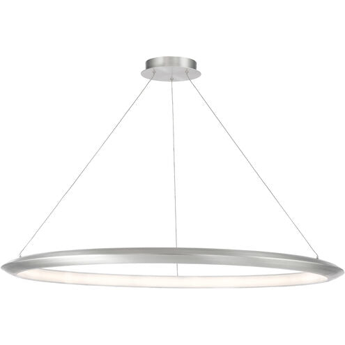 The Ring LED 48 inch Chandelier Ceiling Light in 3000K 48in Brushed Aluminum Chandelier Modern Forms