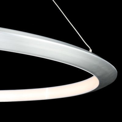 The Ring LED 48 inch Chandelier Ceiling Light in 3000K 48in Brushed Aluminum Chandelier Modern Forms