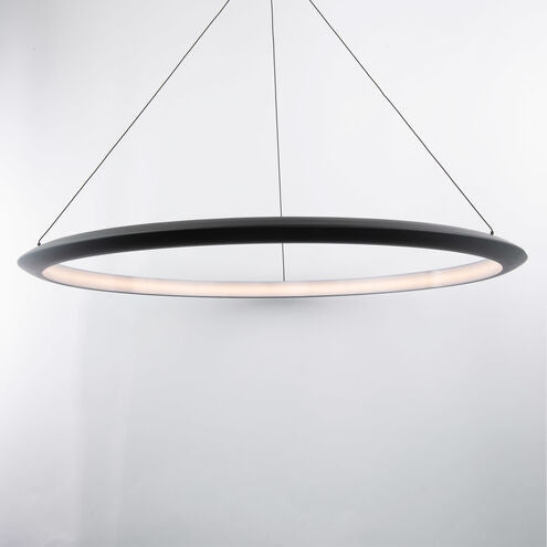 The Ring LED 48 inch Chandelier Ceiling Light in 3000K 48in Black Chandelier Modern Forms