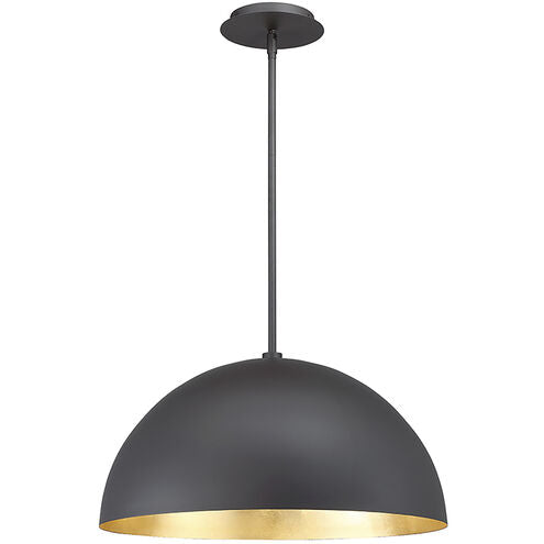 Yolo LED 20 inch Black Gold Leaf Pendant Ceiling Light Pendant Modern Forms