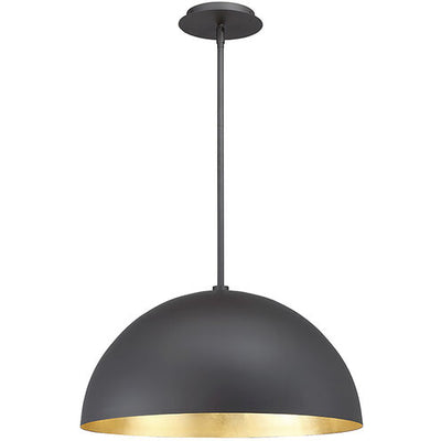 Yolo LED 20 inch Black Gold Leaf Pendant Ceiling Light Pendant Modern Forms