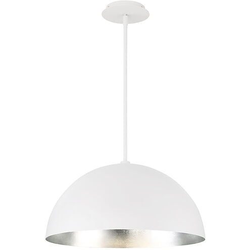 Yolo LED 20 inch White Silver Leaf Pendant Ceiling Light Pendant Modern Forms