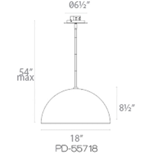 Yolo LED 20 inch Black Gold Leaf Pendant Ceiling Light Pendant Modern Forms