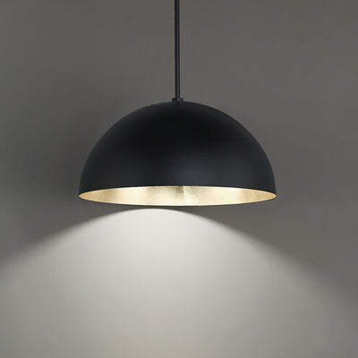 Yolo LED 23.63 inch Black Gold Leaf Pendant Ceiling Light 26in Pendant Modern Forms