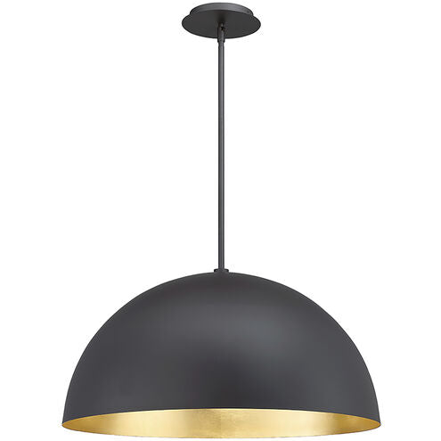Yolo LED 23.63 inch Black Gold Leaf Pendant Ceiling Light 26in Pendant Modern Forms
