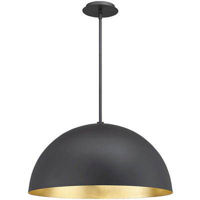 Yolo LED 23.63 inch Black Gold Leaf Pendant Ceiling Light 26in Pendant Modern Forms